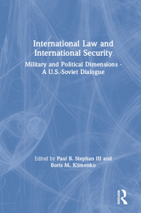Cover image: International Law and International Security 1st edition 9780873328876