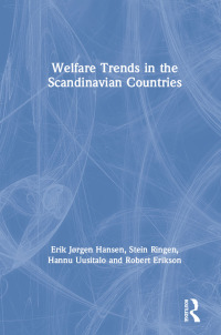 Cover image: Welfare Trends in the Scandinavian Countries 1st edition 9780873328449