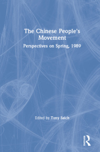 Imagen de portada: The Chinese People's Movement 1st edition 9780873327459