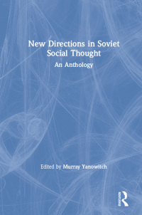 Imagen de portada: New Directions in Soviet Social Thought: An Anthology 1st edition 9780873324953