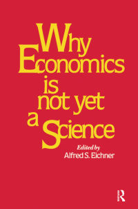 Cover image: Why Economics is Not Yet a Science 1st edition 9780873322492