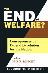 Imagen de portada: The End of Welfare? 1st edition 9780765604552