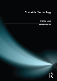 Cover image: Materials Technology 1st edition 9781138050464