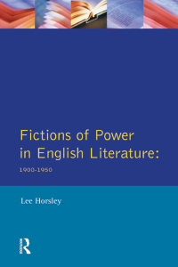 Cover image: Fictions of Power in English Literature 1st edition 9780582090958