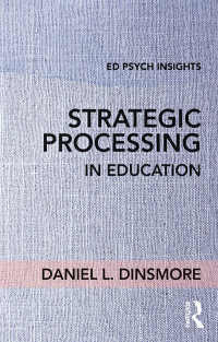 Imagen de portada: Strategic Processing in Education 1st edition 9781138201774