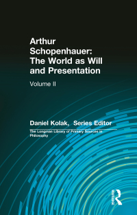 Cover image: Arthur Schopenhauer: The World as Will and Presentation 1st edition 9780321355805