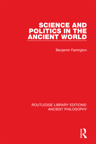 Cover image: Science and Politics in the Ancient World 1st edition 9781138202634
