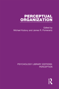 Imagen de portada: Perceptual Organization 1st edition 9781138201323