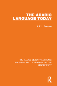 Omslagafbeelding: The Arabic Language Today 1st edition 9781138698970