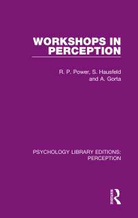 صورة الغلاف: Workshops in Perception 1st edition 9781138200647