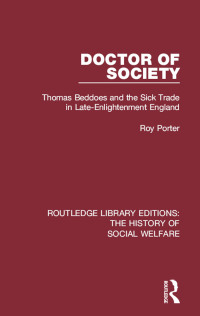 Cover image: Doctor of Society 1st edition 9781138698819