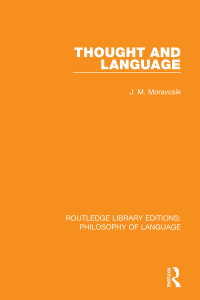 Immagine di copertina: Thought and Language 1st edition 9781138696556