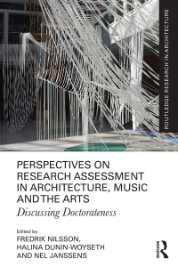 Imagen de portada: Perspectives on Research Assessment in Architecture, Music and the Arts 1st edition 9781138342200