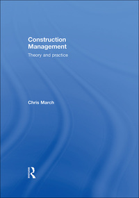 Omslagafbeelding: Construction Management 1st edition 9781138694477