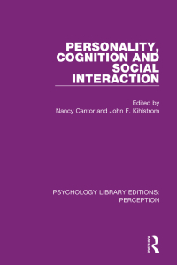 表紙画像: Personality, Cognition and Social Interaction 1st edition 9781138694033