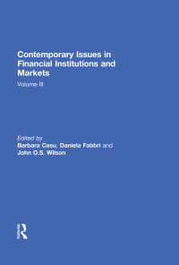 Imagen de portada: Contemporary Issues in Financial Institutions and Markets 1st edition 9780367029470