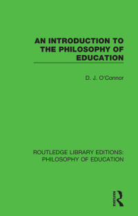 Imagen de portada: An Introduction to the Philosophy of Education 1st edition 9781138693159