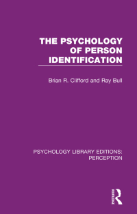 Cover image: The Psychology of Person Identification 1st edition 9781138692015