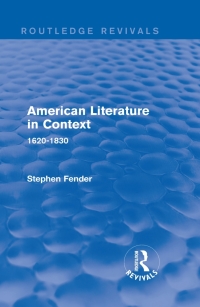 Imagen de portada: American Literature in Context 1st edition 9781138691322