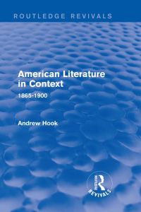 Cover image: American Literature in Context 1st edition 9781138691186