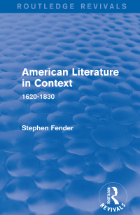 Cover image: American Literature in Context 1st edition 9781138691124