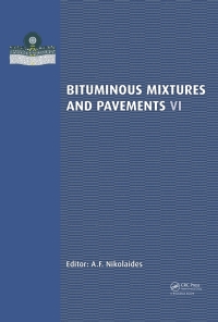 صورة الغلاف: Bituminous Mixtures and Pavements VI 1st edition 9781138028661