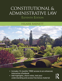 Cover image: Constitutional & Administrative Law 11th edition 9781138814769