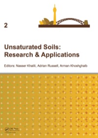 Imagen de portada: Unsaturated Soils: Research & Applications 1st edition 9781138001503