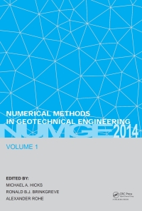 Immagine di copertina: Numerical Methods in Geotechnical Engineering 1st edition 9781138001466