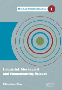 صورة الغلاف: Industrial, Mechanical and Manufacturing Science 1st edition 9781138026568