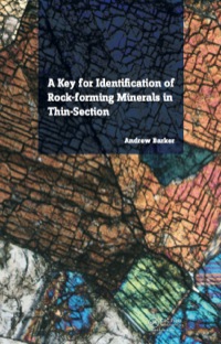 Cover image: A Key for Identification of Rock-Forming Minerals in Thin Section 1st edition 9781138430167
