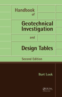 表紙画像: Handbook of Geotechnical Investigation and Design Tables 2nd edition 9781138452756