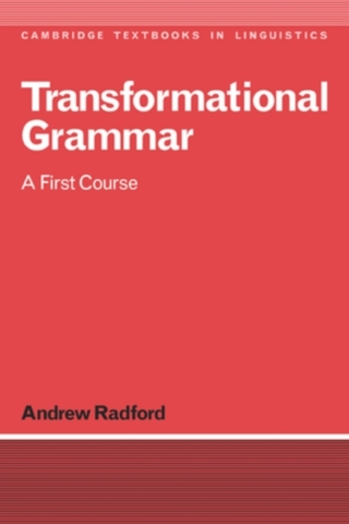 表紙画像: Transformational Grammar 9780521347501
