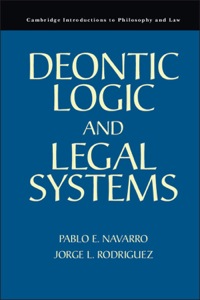Imagen de portada: Deontic Logic and Legal Systems 9780521767392