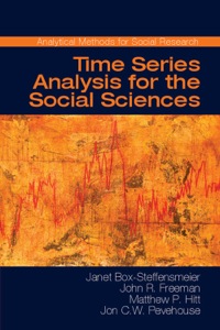 Omslagafbeelding: Time Series Analysis for the Social Sciences 9780521871167