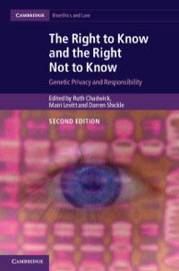 Cover image: The Right to Know and the Right Not to Know 2nd edition 9781107076075