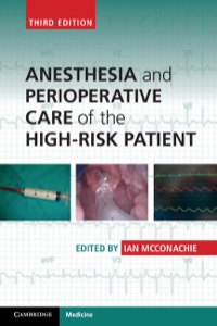 Imagen de portada: Anesthesia and Perioperative Care of the High-Risk Patient 3rd edition 9781107690578