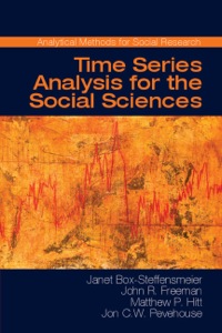 Imagen de portada: Time Series Analysis for the Social Sciences 1st edition 9780521871167