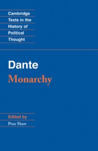 Omslagafbeelding: Dante: Monarchy 1st edition 9780521567817