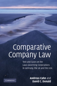 Cover image: Comparative Company Law 1st edition 9780521768733
