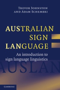 صورة الغلاف: Australian Sign Language (Auslan) 1st edition 9780521832977