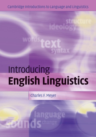 Cover image: Introducing English Linguistics 1st edition 9780521833509