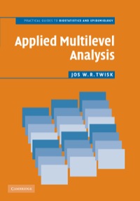 Cover image: Applied Multilevel Analysis 1st edition 9780521849753