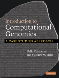 Imagen de portada: Introduction to Computational Genomics 1st edition 9780521671910
