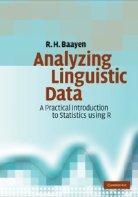 Cover image: Analyzing Linguistic Data 1st edition 9780521709187