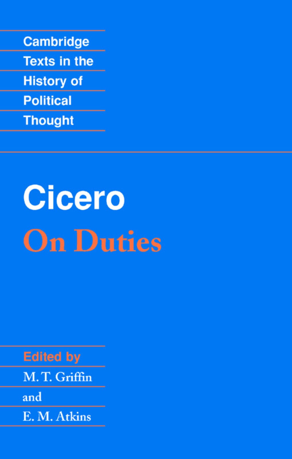 Cicero: On Duties 1st Edition