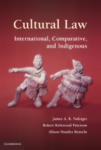 Imagen de portada: Cultural Law 1st edition 9780521865500