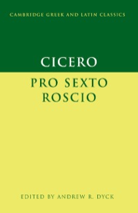 表紙画像: Cicero: 'Pro Sexto Roscio' 1st edition 9780521882248