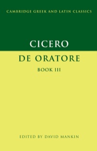 صورة الغلاف: Cicero: De Oratore Book III 1st edition 9780521593601