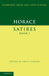 Titelbild: Horace: Satires Book I 1st edition 9780521452205